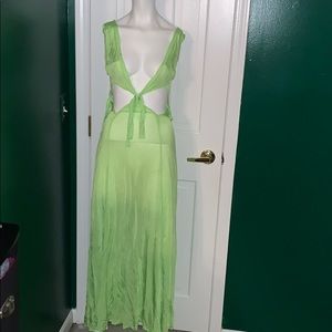 ASOS lime green cover up size 4